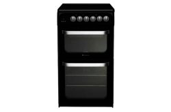Hotpoint HUE52KS Double Electric Cooker - Black
